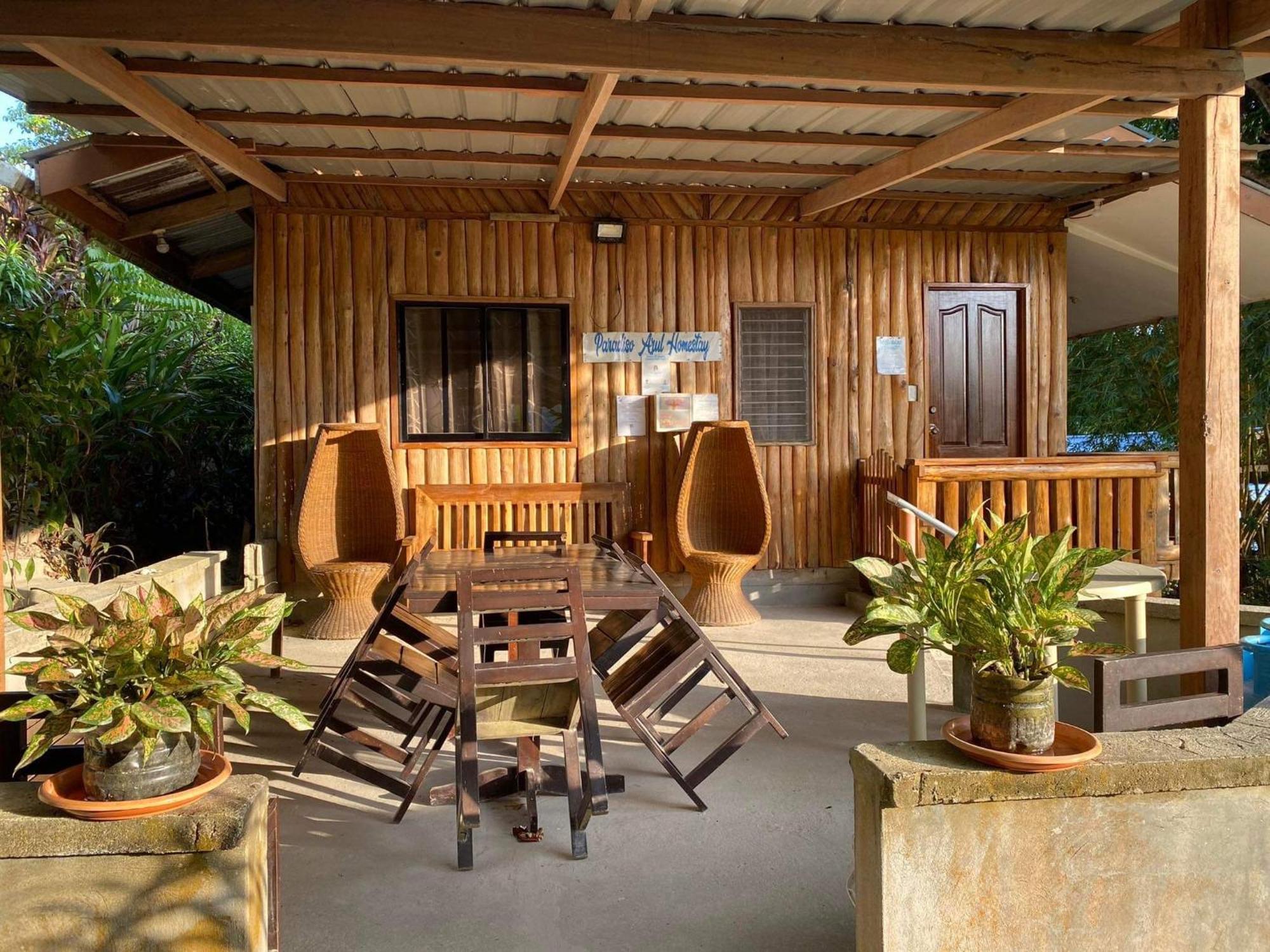 סן ויסנטה Port Barton - Paradiso Azul Campsite Beachfront With Internet מראה חיצוני תמונה